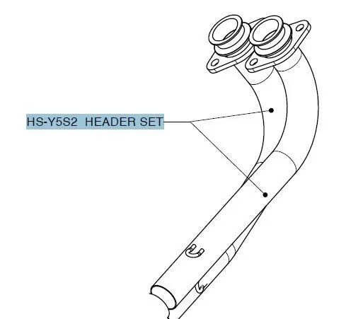 HEADPIPE KIT SS T-MAX ΓΙΑ YAMAHA XP 500 T-Max / XP 500 T-Max ABS '08–'11 | AKRAPOVIC-HS-Y5S2