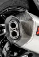END CAP CA ΓΙΑ KAWASAKI KLZ 1000 ABS '19–'24 | AKRAPOVIC-V-EC332