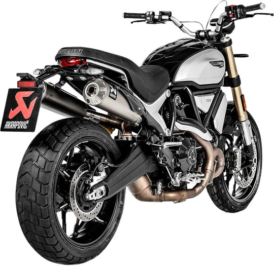 MUFFLER TI DUCATI SBLR 1100 ΓΙΑ DUCATI SCRAMBLER 1100 ABS '18–'24 | AKRAPOVIC-S-D11SO4-HBFGT