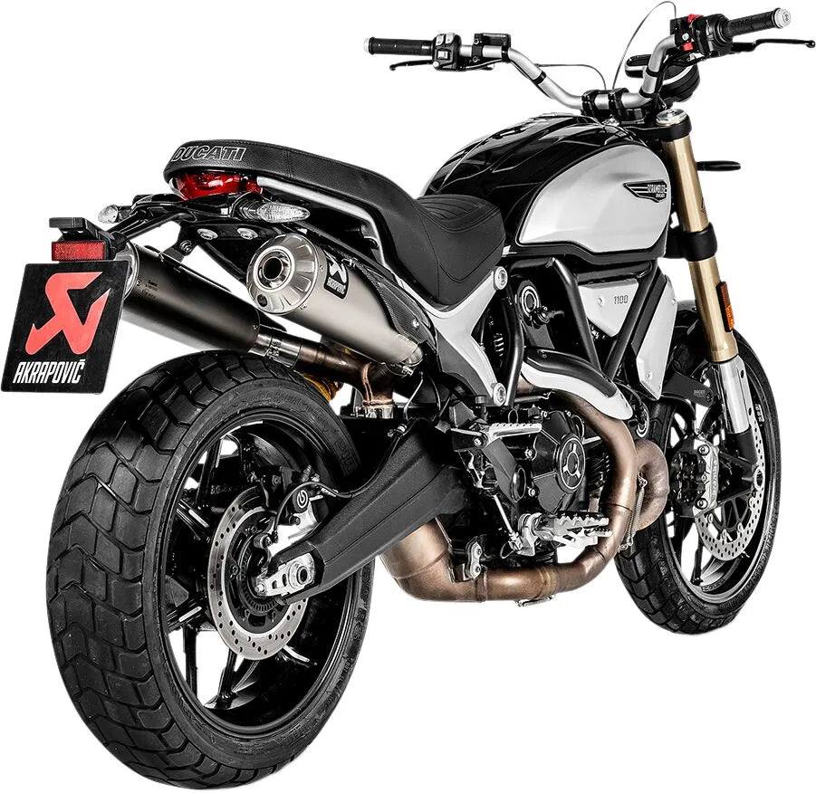 MUFFLER TI DUCATI SBLR 1100 ΓΙΑ DUCATI SCRAMBLER 1100 ABS '18–'24 | AKRAPOVIC-S-D11SO4-HBFGT