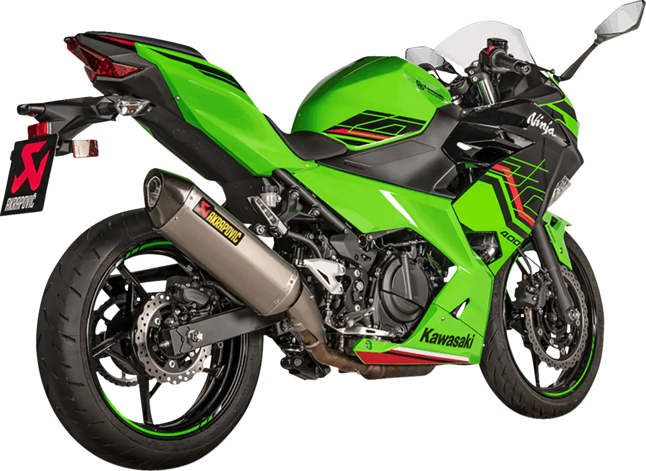 MUFFLER TI/CF NINJA 400 ΓΙΑ KAWASAKI EX 400 / EX 400 ABS / Z 400 ABS '18–'26 | AKRAPOVIC-S-K4SO7-HRT