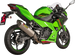 MUFFLER TI/CF NINJA 400 ΓΙΑ KAWASAKI EX 400 / EX 400 ABS / Z 400 ABS '18–'26 | AKRAPOVIC-S-K4SO7-HRT
