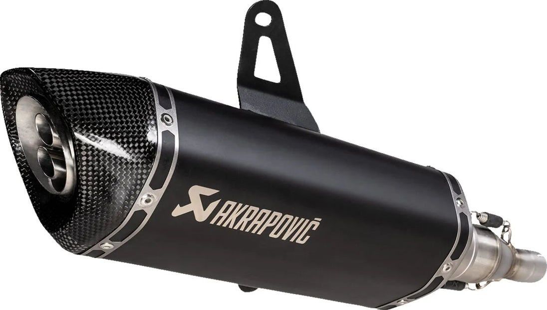 MUFFLER SS/CF BLK ITAL ΓΙΑ ITALJET DRAGSTER 125 ABS / DRAGSTER 200 ABS '20–'26 | AKRAPOVIC-S-IT125SO1-HRTBL