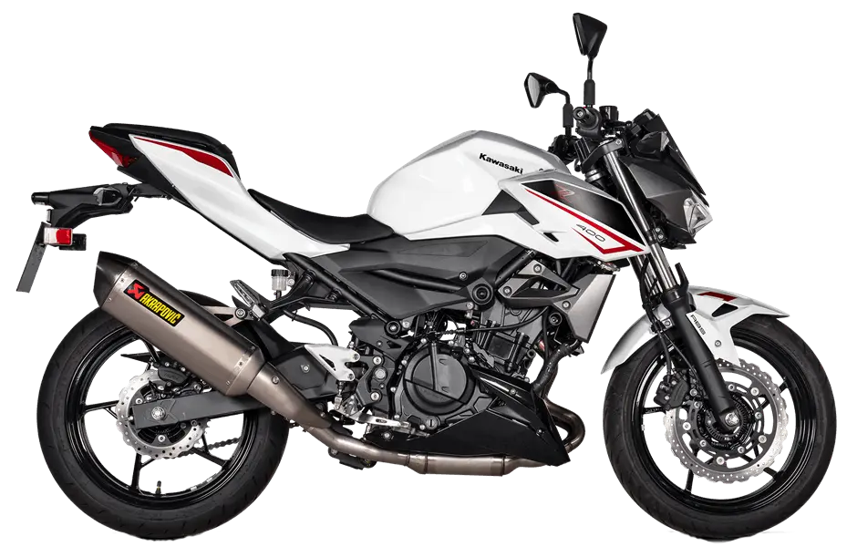MUFFLER TI/CF NINJA 400 ΓΙΑ KAWASAKI EX 400 / EX 400 ABS / Z 400 ABS '18–'26 | AKRAPOVIC-S-K4SO7-HRT