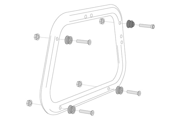 ADAPTER KIT FOR EVO CARRI | SW-MOTECH-KFT.00.152.22500/B