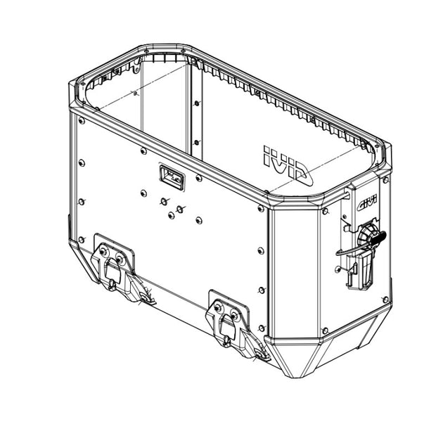 Βάση αντικατάστασης  ALA36A _βαλίτσας Alaska Givi