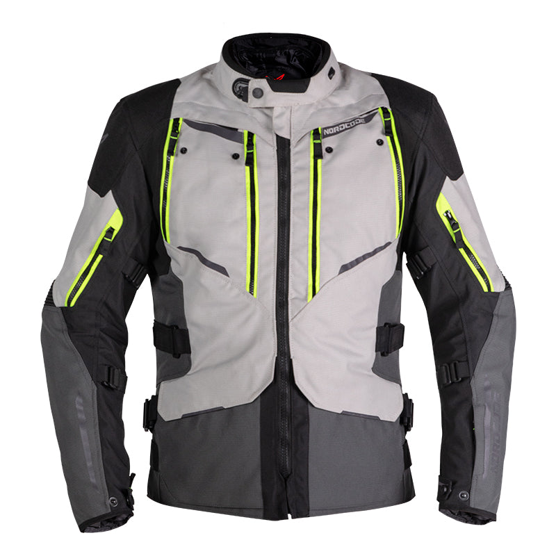 Nordcode Μπουφάν Odyssey Oversize light grey/fluo