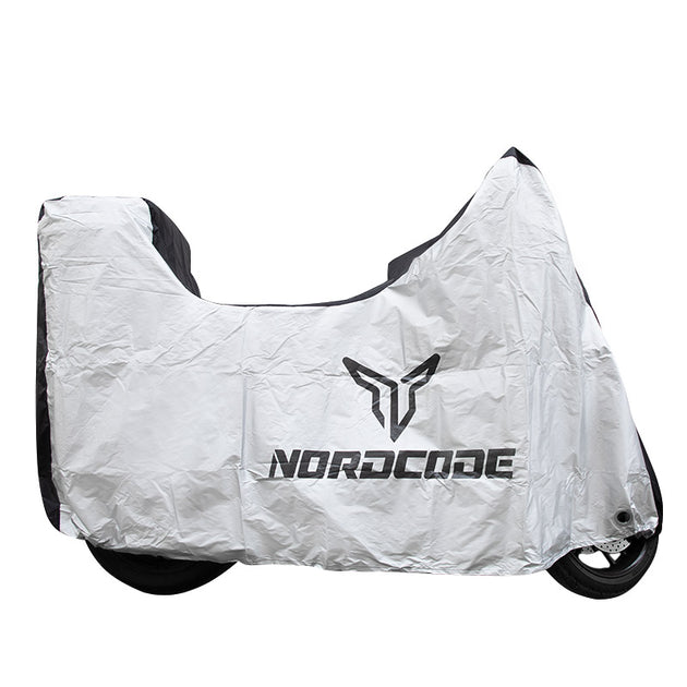 Kάλυμμα μοτό αδιάβροχο Nordcode Evo plus + top case ασημί