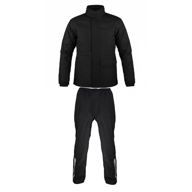 Αδιάβροχο & διαπνεον σετ 10K Nordcode Rainsuit Wave Evo μαύρο