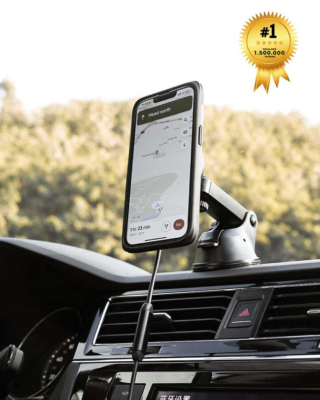 Lamicall AL04 3-1  All Lock Μαγνητική Βάση Αυτοκινήτου (Magsafe) με Ασύρματη φόρτιση