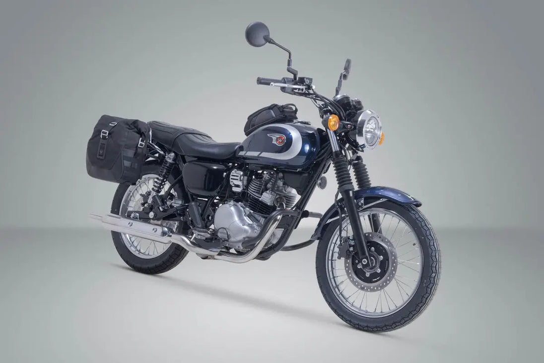 SIDEBAG SYS LEGEND LC BLACK ΓΙΑ KAWASAKI MEGURO S1 230 ABS / W 230 ABS '25 | SW-MOTECH-BC.HTA.08.302.20100