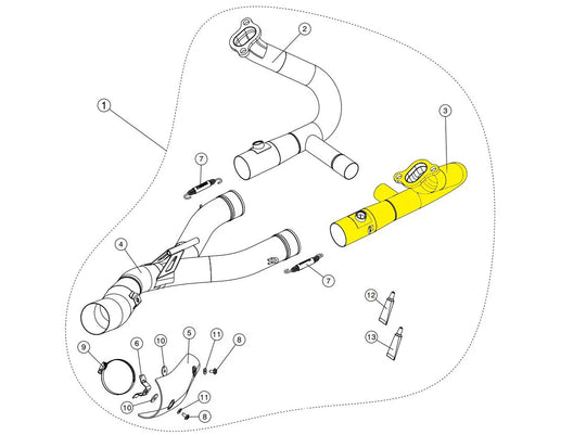 HEADER SS ΓΙΑ BMW R 1200 GS ABS '13–'18 | AKRAPOVIC-H-B12R4R