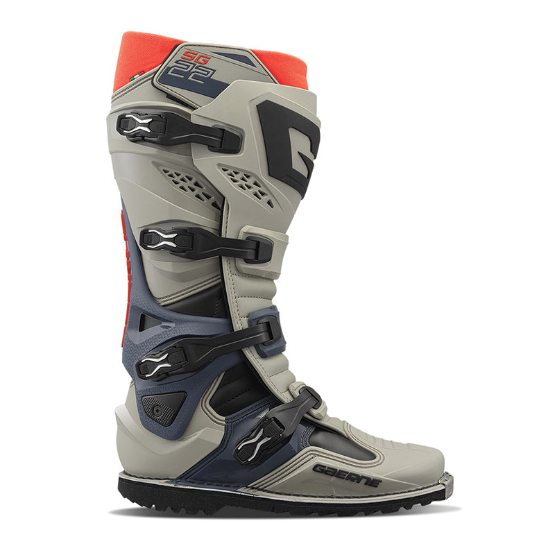 MX Μπότες Gaerne SG 22 GTX Enduro Rocky Sunset μαύρο/ανθρακί/κόκκινο