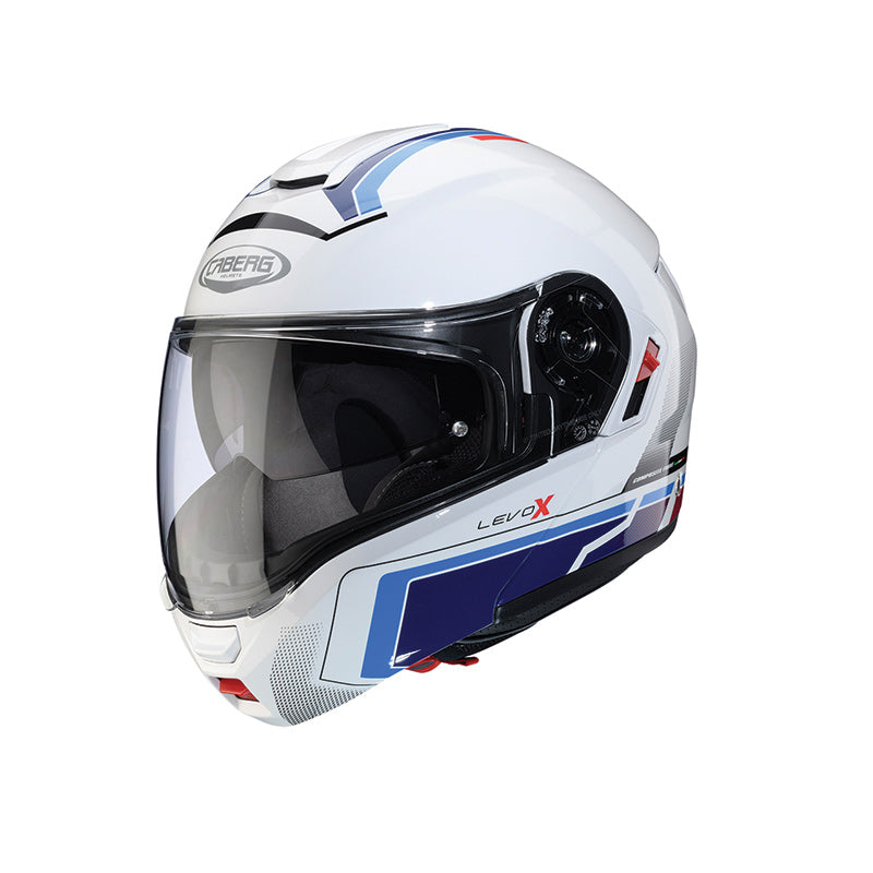 Κράνος Caberg Levo-X Elite white/red/blue/blue light