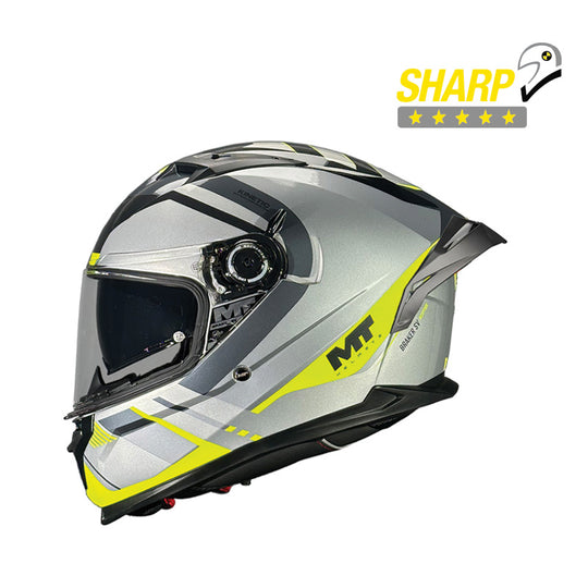 Κράνος MT Braker SV Inception C2 μαύρο/γκρι/fluo gloss