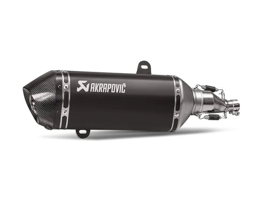 MUFFLER SS/CF BLK GTS125 ΓΙΑ VESPA GTS 125 IGET ABS '21–'24 | AKRAPOVIC-S-VE125SO2-HZBL