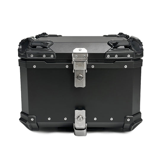 Βαλίτσα κεντρική BLACK ONE H55 ΑΛΟΥΜΙΝΙΟΥ 55lt μαύρη με πιάστρα και εσωτερική επένδυση