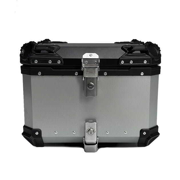 Βαλίτσα κεντρική BLACK ONE H55 ΑΛΟΥΜΙΝΙΟΥ 55lt ασημί με πιάστρα και εσωτερική επένδυση