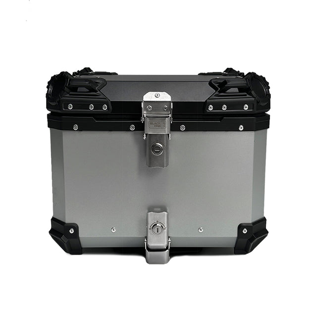 Βαλίτσα κεντρική BLACK ONE H45 ΑΛΟΥΜΙΝΙΟΥ 45lt ασημί με πιάστρα και εσωτερική επένδυση