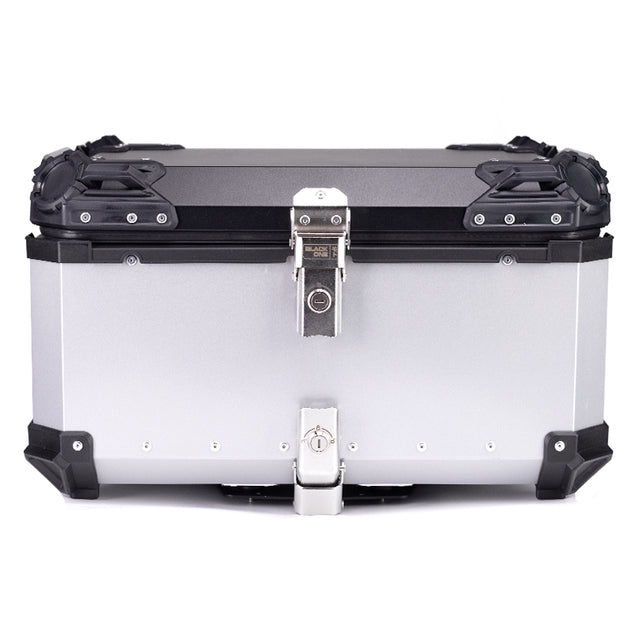 Βαλίτσα κεντρική BLACK ONE H65 ΑΛΟΥΜΙΝΙΟΥ 65lt ασημί με πιάστρα και εσωτερική επένδυση