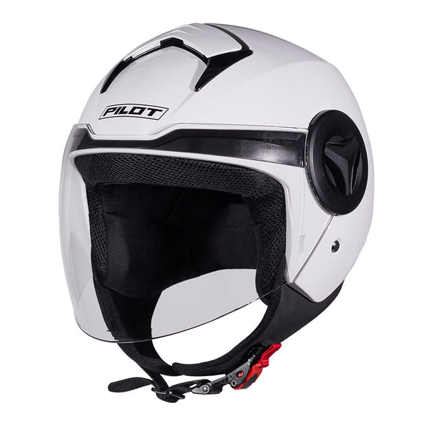 Κράνος Pilot Arrow ECE 22.06 άσπρο gloss