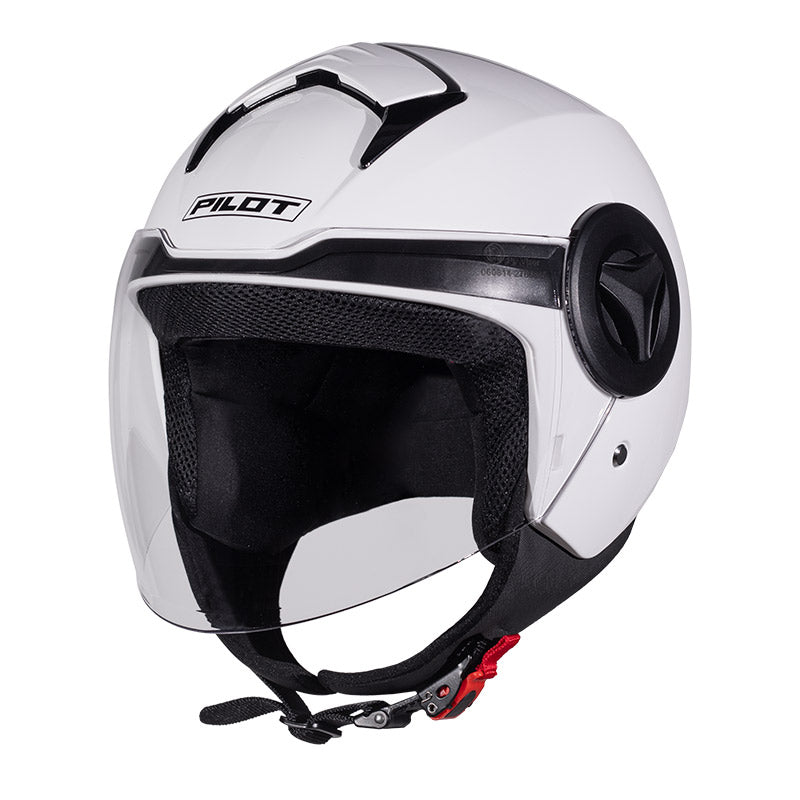 Κράνος Pilot Arrow ECE 22.06 άσπρο gloss