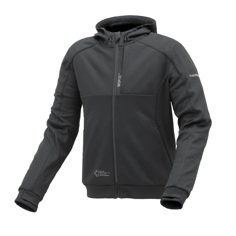 Tucano Urbano Μπουφάν Hoodie Zipline Mαύρο