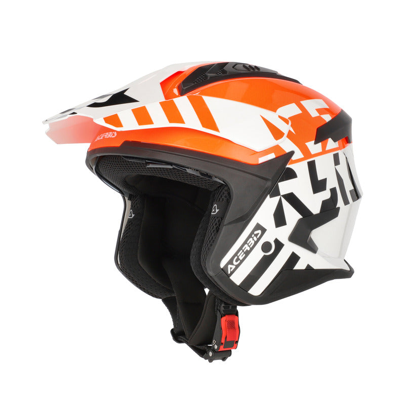 Κράνος Acerbis Jet Aria Evo graphic 27886.229 άσπρο/πορτοκαλί