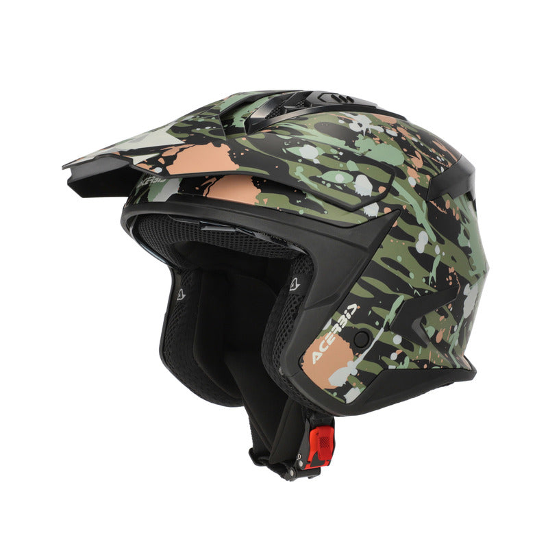 Κράνος Acerbis Jet Aria Evo graphic 27886.376 πράσινο/καφέ