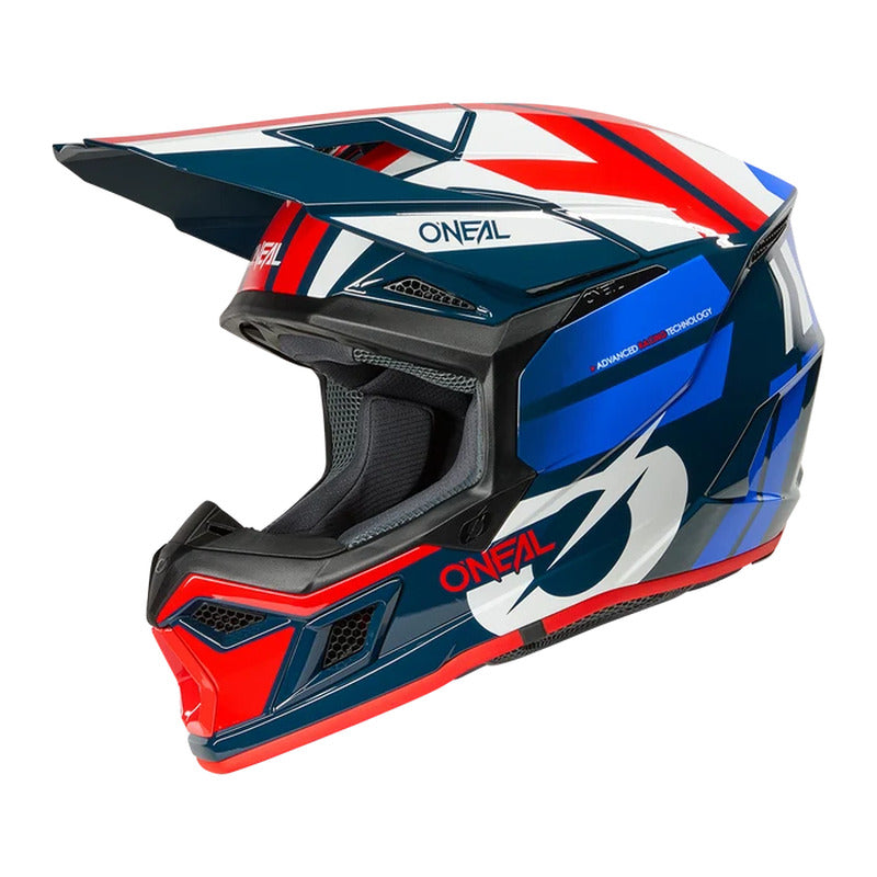 Κράνος Oneal 3SRS Ride V.26 Mπλε/Άσπρο/Κόκκινο