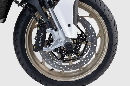 FRONT AXLE SLIDER SET ΓΙΑ MOTO GUZZI V100 1050 MANDELLO ABS / V85 850 TT '22–'24 | SW-MOTECH-STP.17.176.10100/B