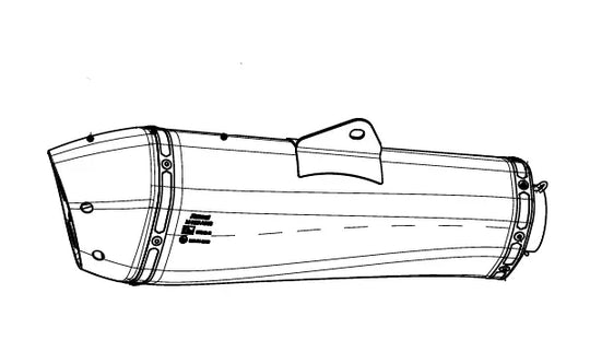 Replacement Muffler-M-HZAA00302TL/1