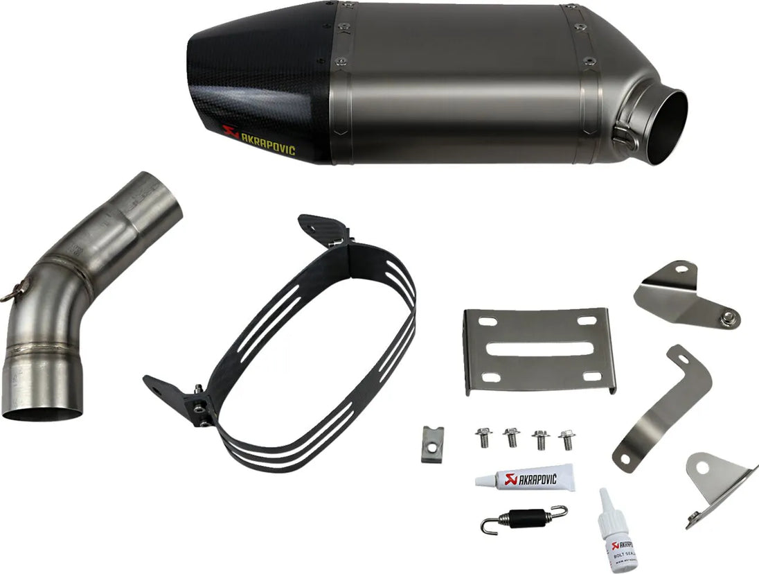 MUFFLER TI/CF ZX-6R 07/08 ΓΙΑ KAWASAKI ZX-6 R 600 '07–'08 | AKRAPOVIC-S-K6SO5-HACT