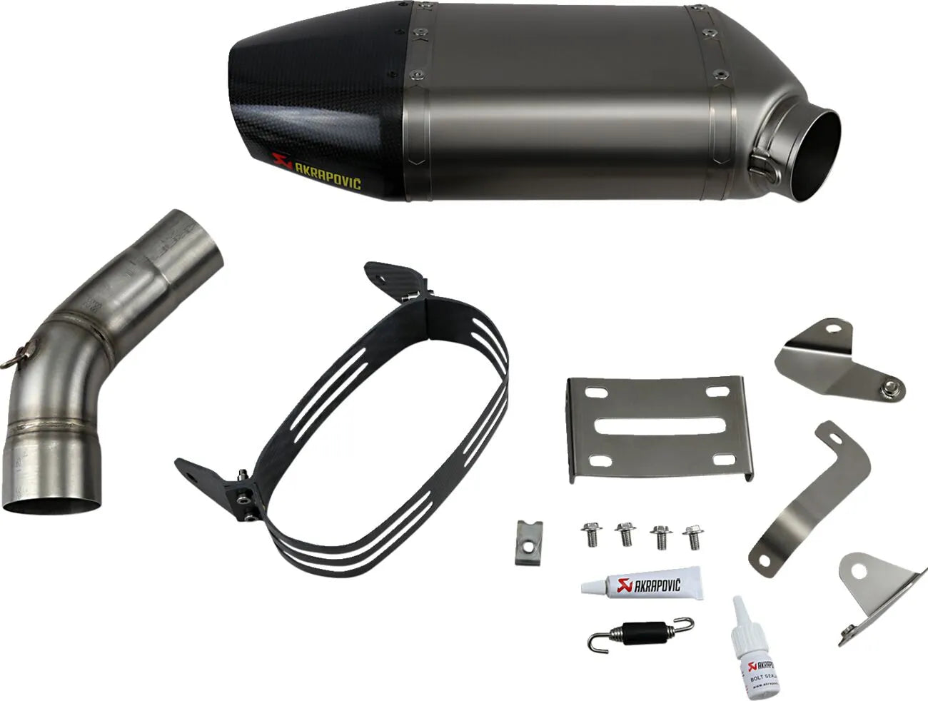 MUFFLER TI/CF ZX-6R 07/08 ΓΙΑ KAWASAKI ZX-6 R 600 '07–'08 | AKRAPOVIC-S-K6SO5-HACT