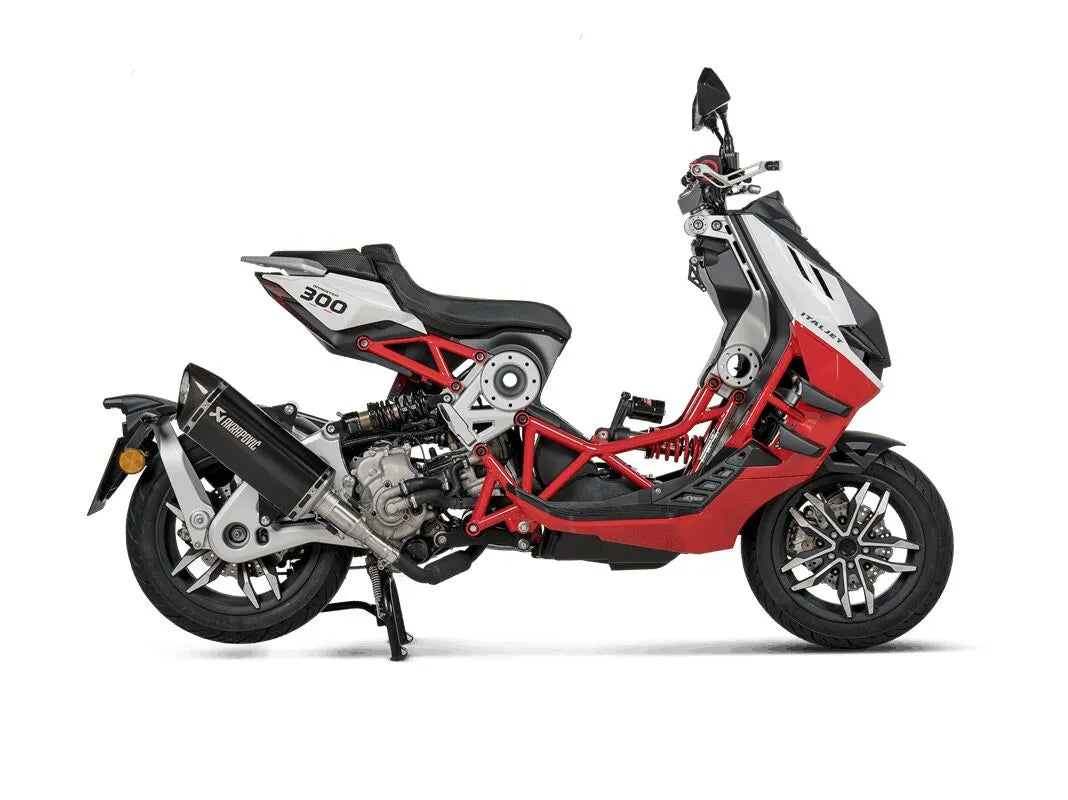 MUFFLER SLIP-ON TI ITALJET DRAGSTER 300 ΓΙΑ ITALJET DRAGSTER 300 ABS '24–'26 | AKRAPOVIC-S-IT3SO1-HRTBL