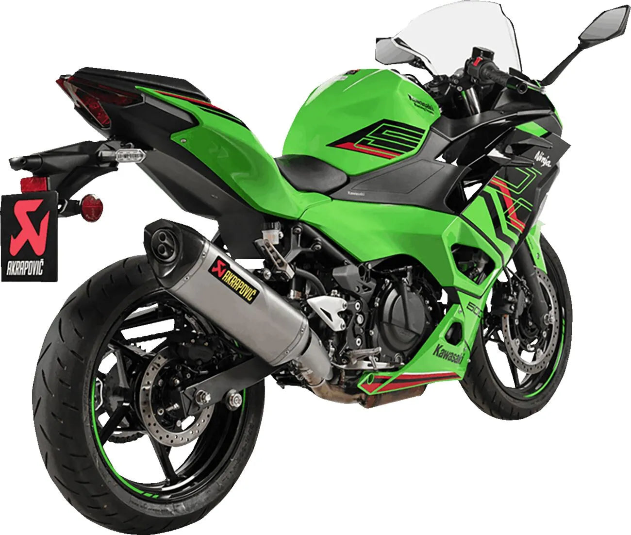 MUFFLER SLIP-ON TITANIUM NINJA 500/Z500 ΓΙΑ KAWASAKI '24–'26 | AKRAPOVIC-S-K5SO1-HRT