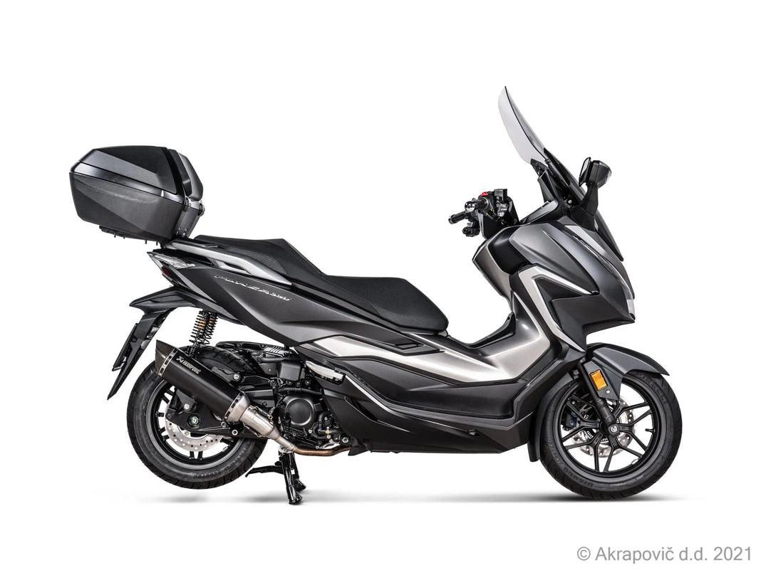 MUFFLER SS BK FORZA 350 ΓΙΑ HONDA ADV 350 ABS / NSS 350 ABS '21–'24 | AKRAPOVIC-S-H3SO8-HRSSBL