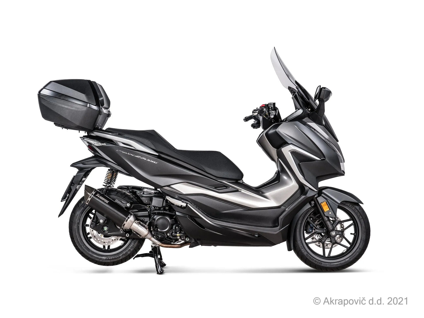 MUFFLER SS BK FORZA 350 ΓΙΑ HONDA ADV 350 ABS / NSS 350 ABS '21–'24 | AKRAPOVIC-S-H3SO8-HRSSBL