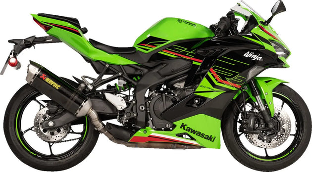 MUFFLER SLIP CF/TI ZX-4R ΓΙΑ KAWASAKI ZX-4 R 400 ABS / ZX-4 RR 400 ABS '23–'26 | AKRAPOVIC-S-K4SO8-HRC