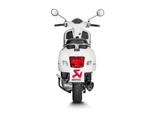 MUFFLER SS/CF BLK GTS125 ΓΙΑ VESPA GTS 125 IGET ABS '21–'24 | AKRAPOVIC-S-VE125SO2-HZBL