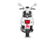 MUFFLER SS/CF BLK GTS125 ΓΙΑ VESPA GTS 125 IGET ABS '21–'24 | AKRAPOVIC-S-VE125SO2-HZBL