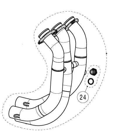 HEADER SS YAMAHA R9 ΓΙΑ YAMAHA YZF-R9 ABS '25–'26 | AKRAPOVIC-H-Y9R5