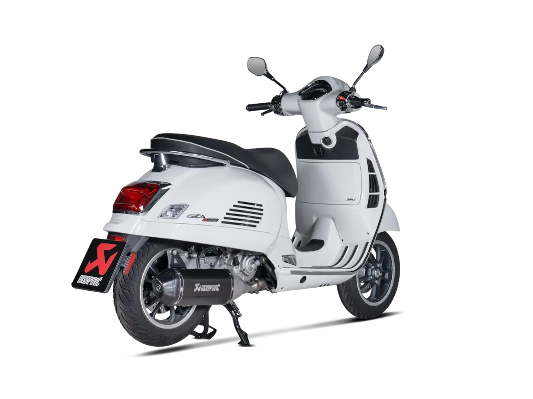 MUFFLER SS/CF BLK VESPA GTS 310 ΓΙΑ VESPA GTS 310 HPE ABS '25–'26 | AKRAPOVIC-S-VE3SO12-HWSSBL/1