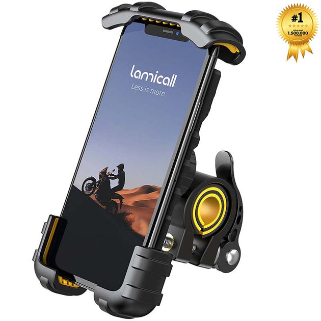 Lamicall BM02 Βάση Κινητού για Τιμόνι/Ποδήλατο Κίτρινο