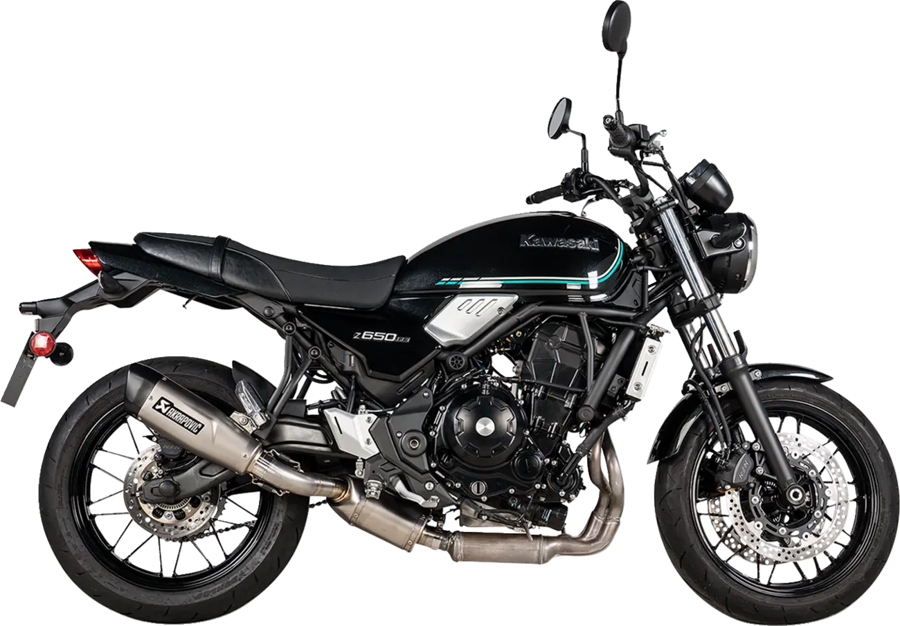 MUFFLER S/O TI Z650RS '22 ΓΙΑ KAWASAKI Z 650 RS ABS '22–'24 | AKRAPOVIC-S-K6SO8-HCQT