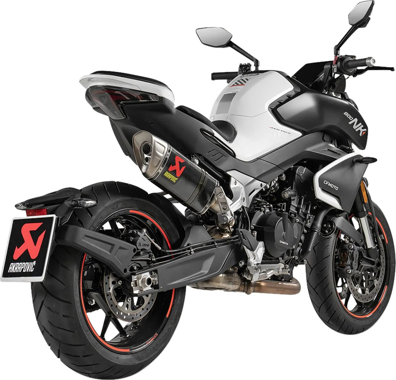 EXHAUST SLIP-ON CF/TI CFMOTO 800NK ΓΙΑ CF MOTO NK 800 ABS '23–'26 | AKRAPOVIC-S-CF8SO1-HAPLC