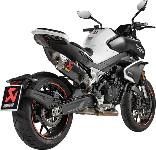 EXHAUST SLIP-ON CF/TI CFMOTO 800NK ΓΙΑ CF MOTO NK 800 ABS '23–'26 | AKRAPOVIC-S-CF8SO1-HAPLC