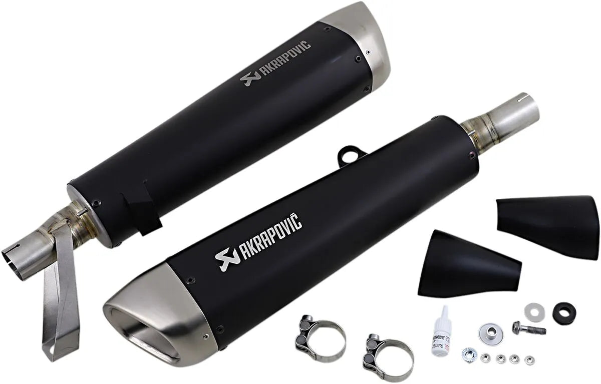 MUFFLERS TI BK STR TWIN ΓΙΑ TRIUMPH STREET TWIN 900 ABS '16–'20 | AKRAPOVIC-S-T9SO2-HCQTBL