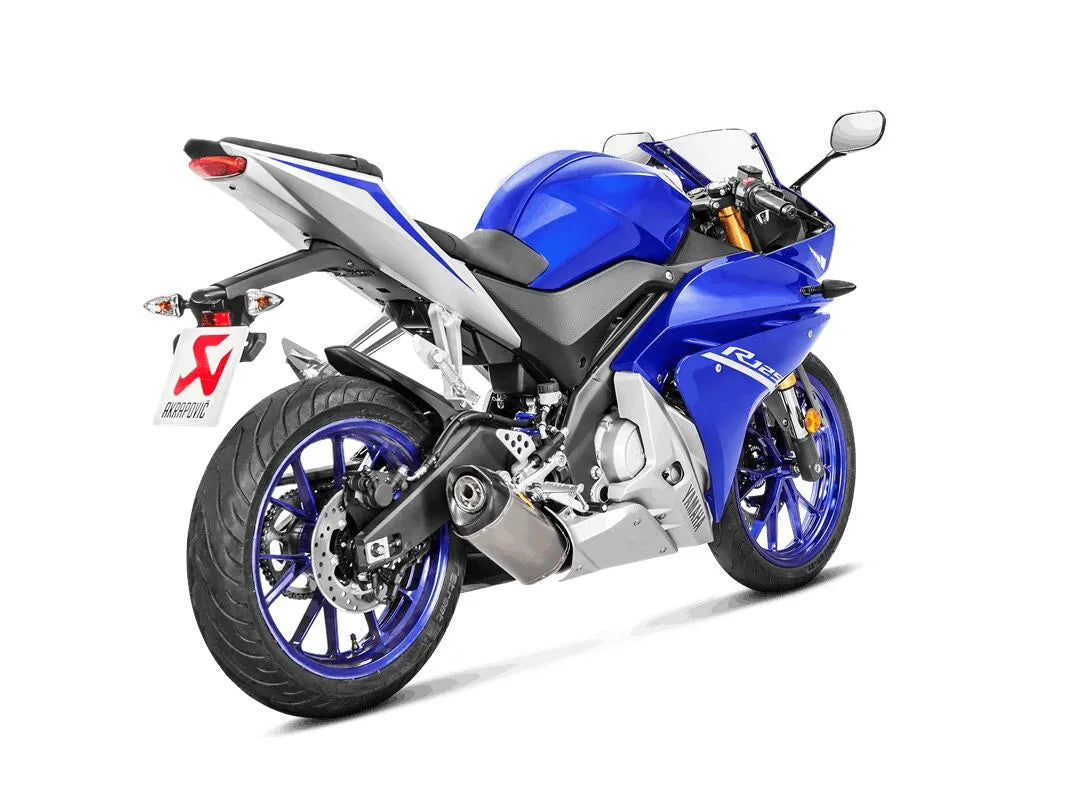 EXHST RAC TI/CF YZF-R125 17 ΓΙΑ YAMAHA '14–'19 | AKRAPOVIC-S-Y125R4-HRT