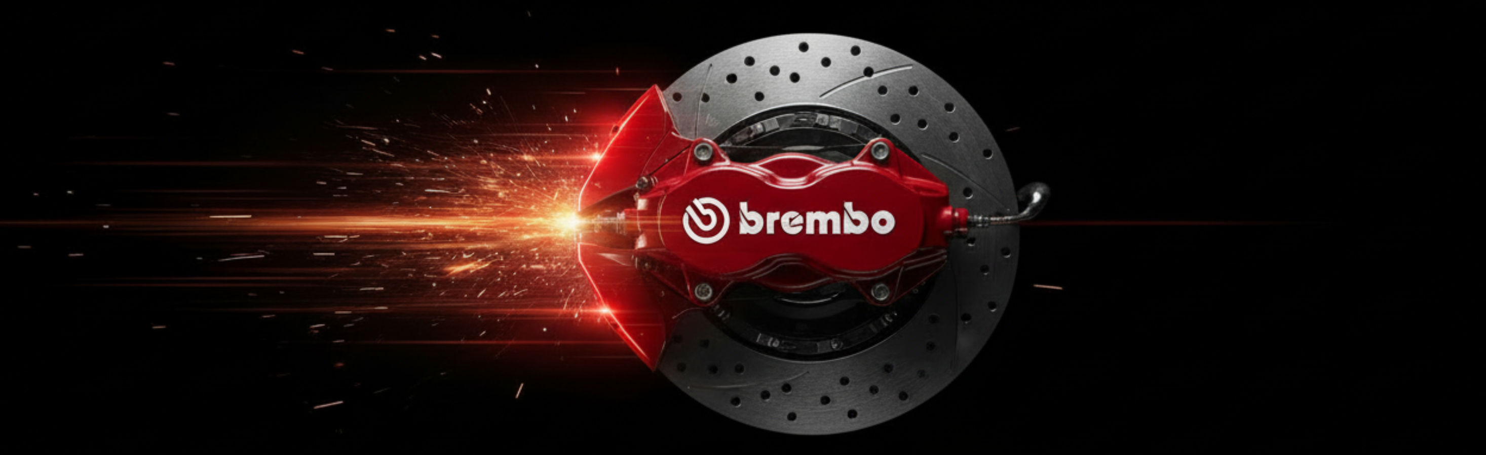 Brembo - Pure Black Background Banner